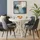 beautysofa Bilbao Ø 100–180 cm weiß