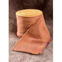 Battle Merchant Wikinger-Kostüm Wikinger Wadenwickel, Fischgrätenmuster, div. Farben gelb