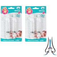 CaiTang 4 Stück Nasendusche, Nasenspülung Kinder, Professionelle Nasendusche Spritze, Nasenwaschreiniger Nasenspülung Kleinkinder Wiederverwendbar Nasenspüler 10ml