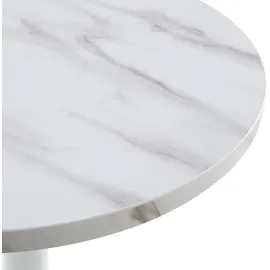 Oviala Esszimmertisch Ø 60 cm weiß