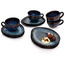 sänger Tokio Kaffeeservice 12-tlg. blau-schwarz