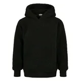 URBAN CLASSICS Jungen UCK2404-Boys Sherpa Hoody Kapuzenpullover, Black, 158/164