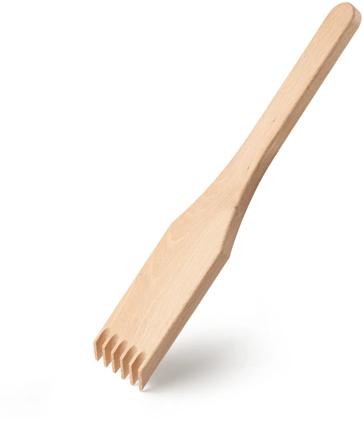 Metrie | Rina-1028W Holzschaber mit Rillen, Buche | 280×60 mm