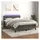 vidaXL Boxspringbett 140 x 200 cm Dunkelgrau