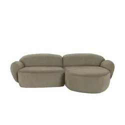 SOHO Ecksofa  Bubble , beige , Maße (cm): B: 236 H: 80 T: 164