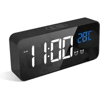 LaTEC Digitaler Wecker schwarz