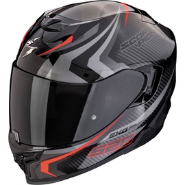 Scorpion Exo-520 Evo Air Terra Helm, schwarz-rot-silber, Größe XS