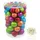 Jack by Inge Glas 60x Glas Christbaumkugeln 4 5 6 7 cm Eislack Bunt Mille-Fiori + Haken