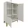 OTTO home Highboard 80 x 122 x 40 cm Weiß / Wotan Eiche