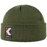 Kangol Schiebermütze (1-St) Strickmütze mit Umschlag grün