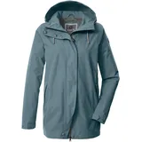 G.I.G.A. DX by killtec Damen Funktionsjacke/Outdoorjacke wasserdicht mit Kapuze Damen, Funktionsjacke OOGS 1, 36, blau Rauchblau343