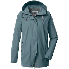 G.I.G.A. DX by killtec Damen Funktionsjacke/Outdoorjacke wasserdicht mit Kapuze Damen, Funktionsjacke OOGS 1, 36, blau Rauchblau343