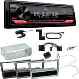 JVC KD-X272DBT DAB+ Bluetooth Einbauset für Opel Vectra C Signum Corsa Combo