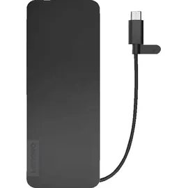 Lenovo - B2B Flaches USB-C-Reisedeck, Universal, Eclipse-Schwarz