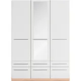Priess Wäscheschrank Barcelona 140 x 193 x 54 cm Weiß