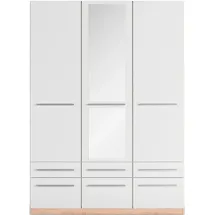 Priess Wäscheschrank Barcelona 140 x 193 x 54 cm Weiß