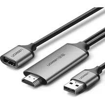 UGREEN USB auf HDMI Adapter Männlich 1,5 m Grau