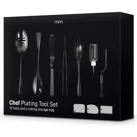 MikaMax Chef Plating Tool Set Kochbesteck, Schwarz