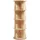 [en.casa] Drehbares Bücherregal 125 x 44 x 44 cm Beige