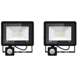 2*led strahler mit bewegungsmelder außen 30W,3000LM LED Strahler Außen mit Bewegungsmelder IP66 Scheinwerferled aussenstrahler bewegungsmelder Kaltes Weiß 3000K Außenstrahler LED Fluter Flutlicht