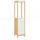Costway 30 cm Breit Hochschrank 129 x 30 x 30 cm Beige MDF