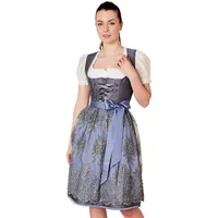 KRÜGER COLLECTION Dirndl Dirndl 'Alexandra' mit Spitzenschürze 115167, Gra grau 44