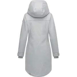 Ragwear Damen atmungsaktiver langer Wintermantel in Wollmantel-Optik warme Winterjacke Jannisa Coat YOUMODO Ash Gr. XL - XL