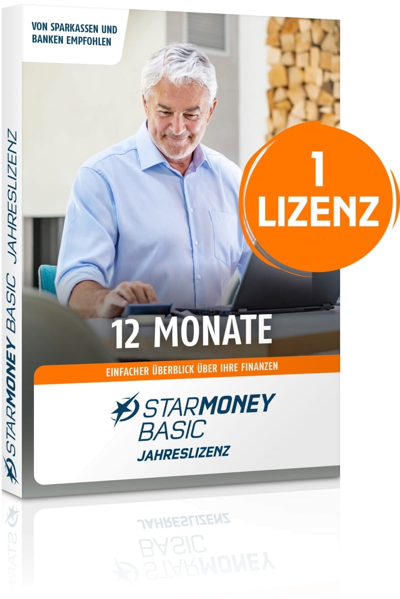 StarMoney Basic 13, Jahreslizenz, Deutsch inkl.Premiumsupport