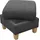 Home Affaire Polsterhocker Glendale mit Stauraum 58 x 48 x 58 cm Grau