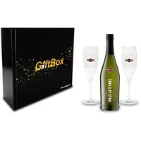 Martini Prosecco Geschenkset - Martini Prosecco 750ml (10,5% Vol) + 2x Flöten