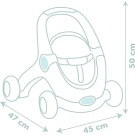Smoby 3-in-1 Lauflernwagen mit Puppe