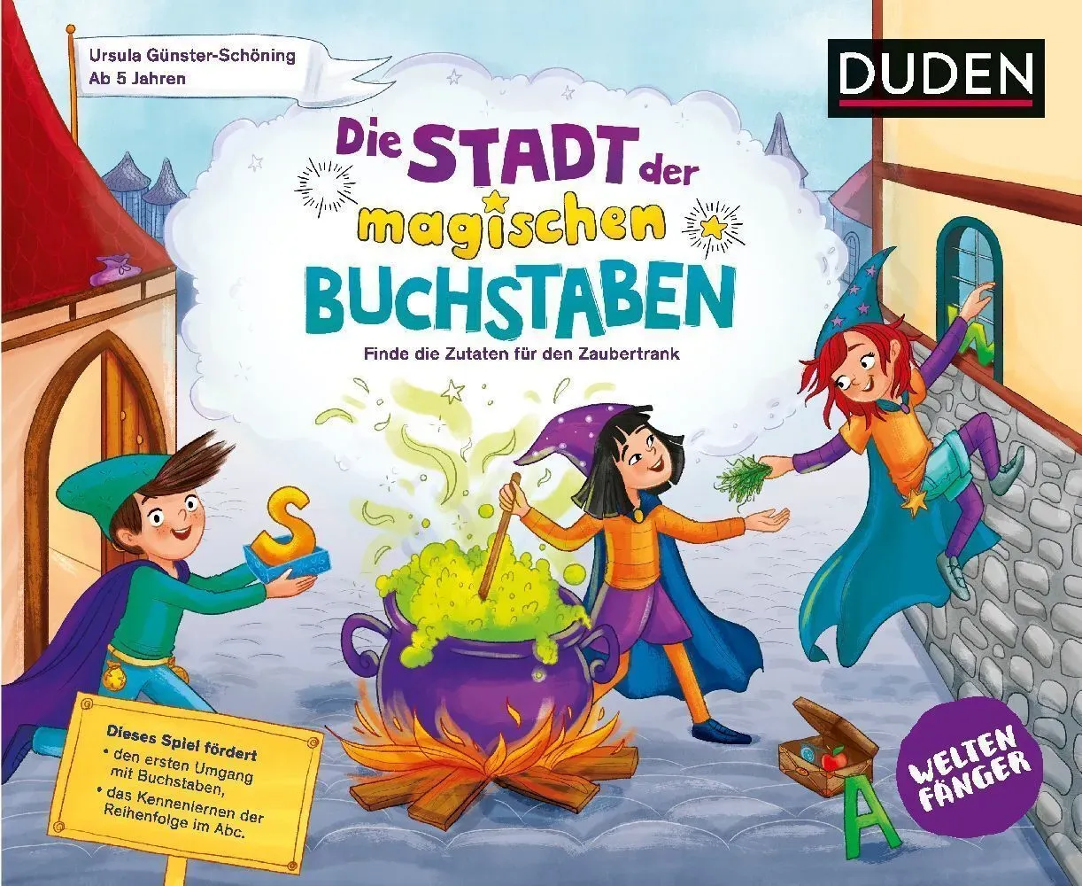 Duden / Bibliographisches Institut - Weltenfänger: Die Stadt der magischen Buchstaben (Kinderspiel)