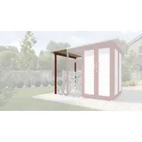 Weka Modul Family Fahrradunterstand rot