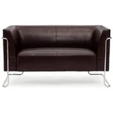 HJH Office Lounge Sofa CURACAO Kunstleder braun