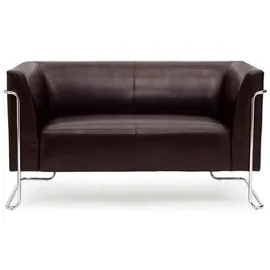 HJH Office Lounge Sofa CURACAO Kunstleder braun