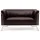 HJH Office Lounge Sofa CURACAO Kunstleder braun