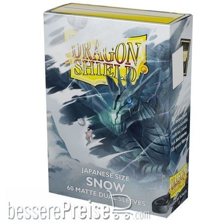 Dragon Shield ART15105 - Sleeves - Japanese size - Matte Dual 60 Snow Nirin (White)
