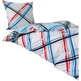 Traumschlaf Tennessee Gestreift Blau 160 x 210 cm + 65 x 100 cm