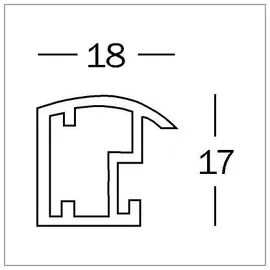 Walther Kunststoffrahmen KP050S Trendstyle 40x50cm silber