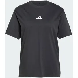 adidas Essentials 3-Streifen Cotton Kurzarm-T-Shirt Black / White 2 L