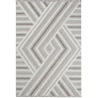 Carpet City Teppich Kurzflor Wohnzimmer - Grau, Beige, -