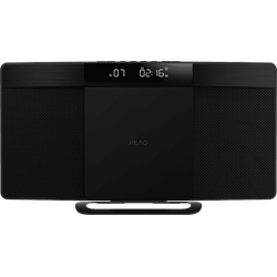 PEAQ PMS 220 SLIM Micro Hifi System mit DAB+/FM Tuner (Schwarz)