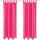 arsvita 2er Pack Gardine Blickdicht Alessia mit Schlaufen 140x175cm pink