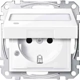 Merten System M SCHUKO-Steckdose Thermoplast brillant, aktivweiß glänzend