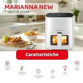 Melchioni Family Heißluftfritteuse Marianna New 5 l weiß