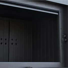 Kratki MBA Kamineinsatz Stahl Schwarz/Abdeckplatte Glas