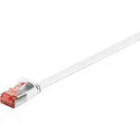goobay 94923 CAT 6 Flach-Patchkabel, U/FTP, weiß