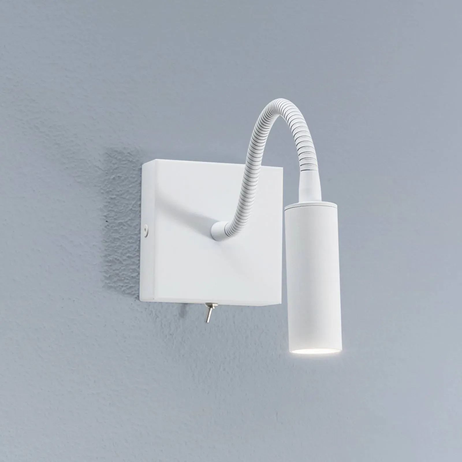 Wandlampe Ojos Argon, weiß / opal, für Schlafzimmer, Metall, Modern, Wandleuchte, Wandlampe Innen - 36 cm - 33 cm - 33 cm