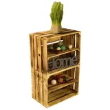 Kistenkolli Altes Land Allzweckkiste 2er Set braun