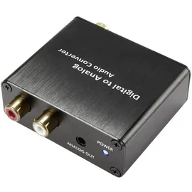 SpeaKa Professional Digital auf Analog Audio Konverter [Toslink, Cinch-Digital - Cinch, Klinke] unidirektional SP-DAC-TK/CK